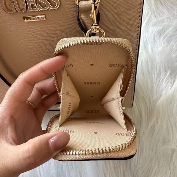GUESS fashion versatile casual adjustable removable shoulder strap magnetic buckle opening and closing artificial leather one-shoulder cross-body handbag-comes with gift box - Image 15
