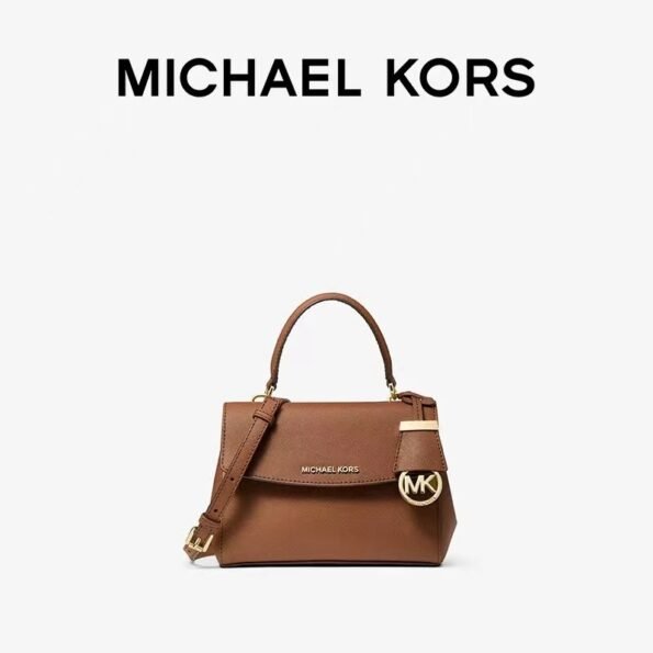 American MK women's bag Cambridge bag cross pattern mini one-shoulder cross-body handbag flip bag ava messenger bag small size-comes with gift box - Image 13