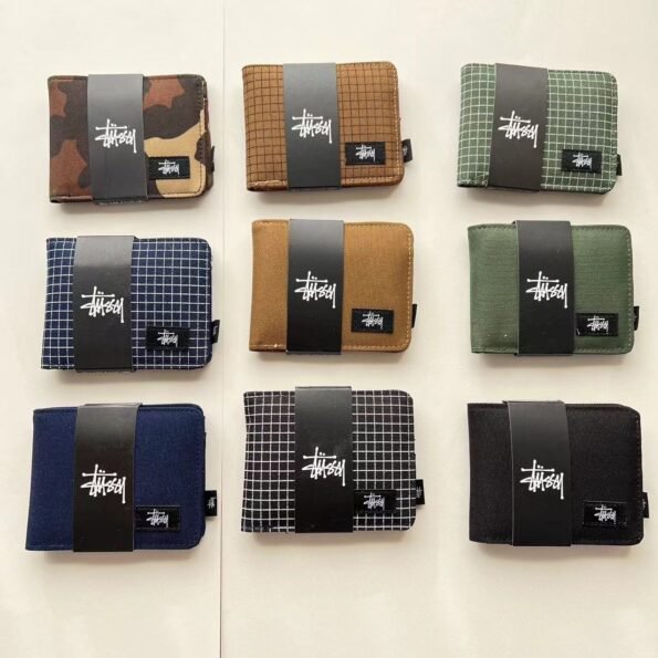 Fashion brand Carhartt WIP solid colour wallet wallet simple hip-hop canvas bag small card bag for men and women-comes with gift box - Image 1