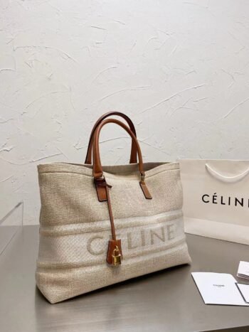 CELINE retro style hand-held wool woven colour matching underarm bag one-shoulder cross-body leather women's bag-without packaging box