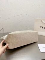 CELINE retro style hand-held wool woven colour matching underarm bag one-shoulder cross-body leather women's bag-without packaging box - Image 2