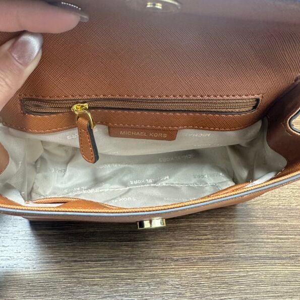 American MK women's bag Cambridge bag cross pattern mini one-shoulder cross-body handbag flip bag ava messenger bag small size-comes with gift box - Image 3