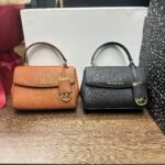 American MK women's bag Cambridge bag cross pattern mini one-shoulder cross-body handbag flip bag ava messenger bag small size-comes with gift box