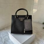 GUESS fashion versatile casual adjustable removable shoulder strap magnetic buckle opening and closing artificial leather one-shoulder cross-body handbag-comes with gift box - Image 9
