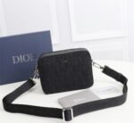 DIOR's new men's and women's chain cross-body saddle tote one-shoulder small square bag-comes with gift box
