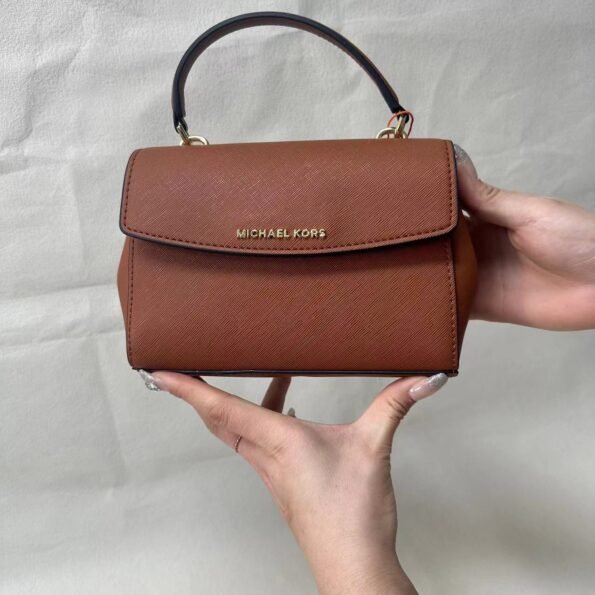 American MK women's bag Cambridge bag cross pattern mini one-shoulder cross-body handbag flip bag ava messenger bag small size-comes with gift box - Image 17