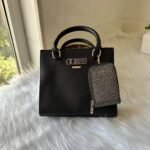 GUESS fashion versatile casual adjustable removable shoulder strap magnetic buckle opening and closing artificial leather one-shoulder cross-body handbag-comes with gift box - Image 18