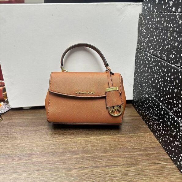 American MK women's bag Cambridge bag cross pattern mini one-shoulder cross-body handbag flip bag ava messenger bag small size-comes with gift box - Image 12