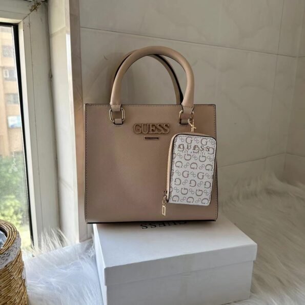 GUESS fashion versatile casual adjustable removable shoulder strap magnetic buckle opening and closing artificial leather one-shoulder cross-body handbag-comes with gift box - Image 21