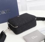 DIOR's new men's and women's chain cross-body saddle tote one-shoulder small square bag-comes with gift box - Image 4