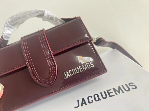 Jacquemus gold metal logo and hardware accessories removable long shoulder strap calfskin one-shoulder cross-body handbag women's style-comes with gift box - Image 10