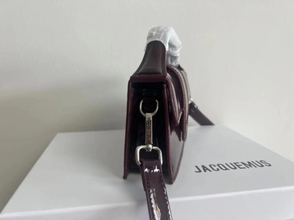 Jacquemus gold metal logo and hardware accessories removable long shoulder strap calfskin one-shoulder cross-body handbag women's style-comes with gift box - Image 13