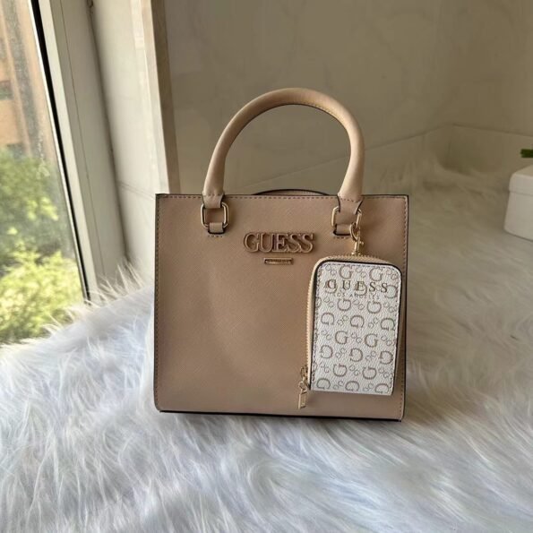 GUESS fashion versatile casual adjustable removable shoulder strap magnetic buckle opening and closing artificial leather one-shoulder cross-body handbag-comes with gift box - Image 17