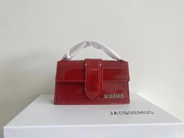 Jacquemus gold metal logo and hardware accessories removable long shoulder strap calfskin one-shoulder cross-body handbag women's style-comes with gift box - Image 8