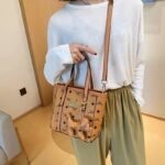 Women's luxury leather handbags, single shoulder crossbody bags, water bucket bags, vegetable baskets, women's bags-without packaging box - Image 53