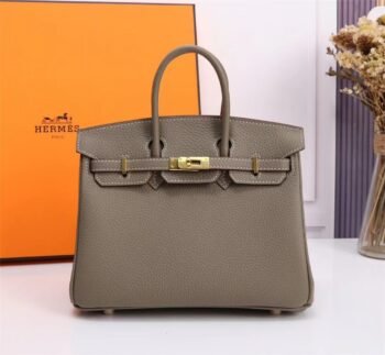 Kelly Baotou layer cowhide platinum bag, high-end commuting single shoulder crossbody handbag for women-comes with gift box