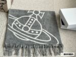 Saturn Empress Dowager fringe wool scarf cashmere shawl double-sided embroidery women's winter warm scarf-comes with gift box - Image 2