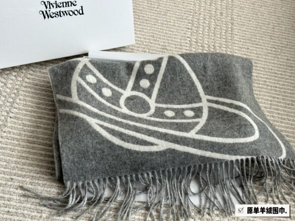 Saturn Empress Dowager fringe wool scarf cashmere shawl double-sided embroidery women's winter warm scarf-comes with gift box - Image 1