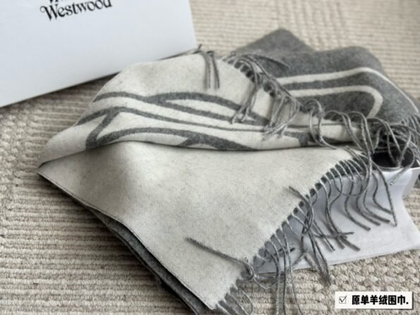 Saturn Empress Dowager fringe wool scarf cashmere shawl double-sided embroidery women's winter warm scarf-comes with gift box - Image 8