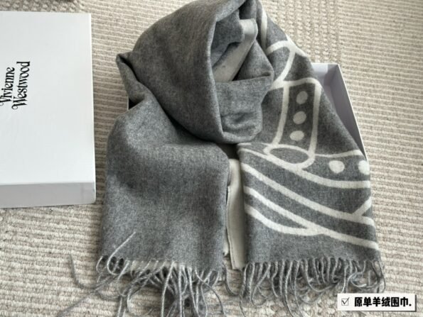 Saturn Empress Dowager fringe wool scarf cashmere shawl double-sided embroidery women's winter warm scarf-comes with gift box - Image 7
