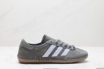 New retro round toe lace up fabric German training shoes for both men and women, versatile casual grass woven Forrest Gump shoes, board shoes - Image 2
