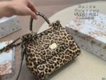 D&G leopard print tote shoulder across the body with a case - Image 18
