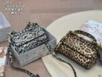 D&G leopard print tote shoulder across the body with a case - Image 10