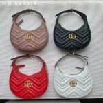 New leather half moon armpit bag, high-end single shoulder hand-held crossbody chain crescent bag-comes with gift box