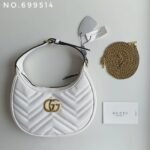 New leather half moon armpit bag, high-end single shoulder hand-held crossbody chain crescent bag-comes with gift box - Image 39
