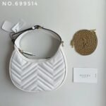 New leather half moon armpit bag, high-end single shoulder hand-held crossbody chain crescent bag-comes with gift box - Image 40