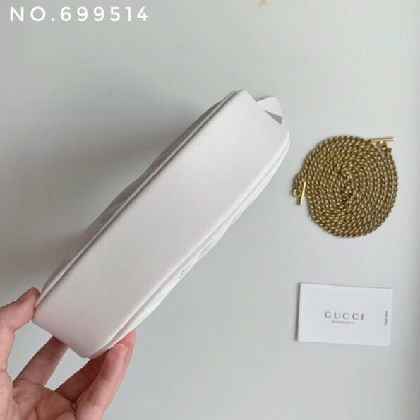 New leather half moon armpit bag, high-end single shoulder hand-held crossbody chain crescent bag-comes with gift box - Image 2