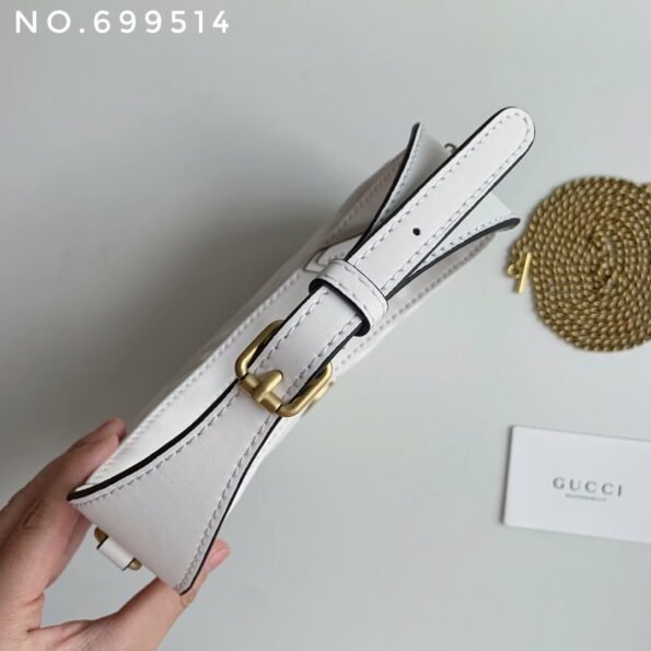 New leather half moon armpit bag, high-end single shoulder hand-held crossbody chain crescent bag-comes with gift box - Image 34