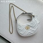 New leather half moon armpit bag, high-end single shoulder hand-held crossbody chain crescent bag-comes with gift box - Image 30