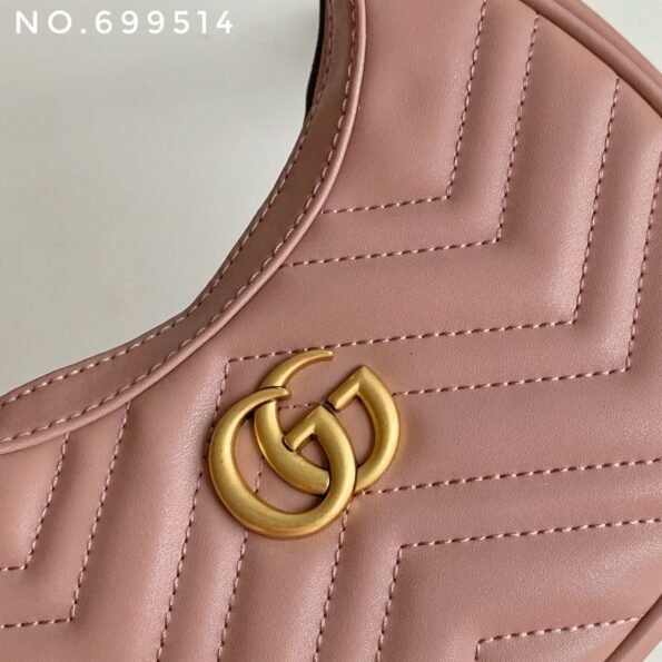 New leather half moon armpit bag, high-end single shoulder hand-held crossbody chain crescent bag-comes with gift box - Image 6