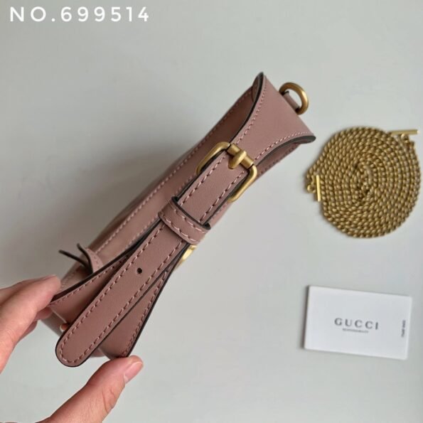 New leather half moon armpit bag, high-end single shoulder hand-held crossbody chain crescent bag-comes with gift box - Image 11
