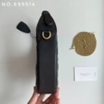 New leather half moon armpit bag, high-end single shoulder hand-held crossbody chain crescent bag-comes with gift box - Image 8