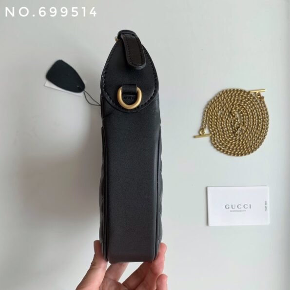 New leather half moon armpit bag, high-end single shoulder hand-held crossbody chain crescent bag-comes with gift box - Image 8