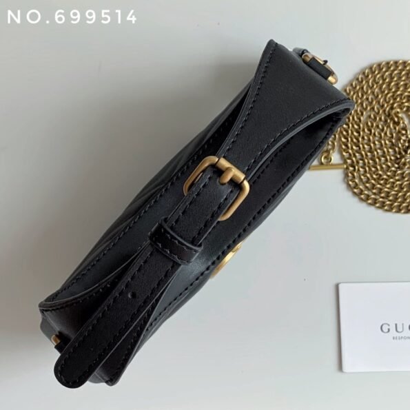 New leather half moon armpit bag, high-end single shoulder hand-held crossbody chain crescent bag-comes with gift box - Image 17