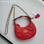 New leather half moon armpit bag, high-end single shoulder hand-held crossbody chain crescent bag-comes with gift box - Image 29