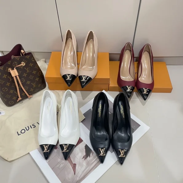 LV new fashionable 8cm buckle heels - Image 1