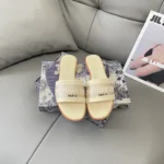 Dior embroidered pearl flats classic cd-type series 25SD - Image 5