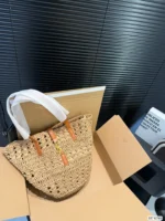YSL woven small square bag with box - Image 3