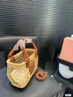 Miu Miu woven vegetable basket handbag (with box) - Image 8