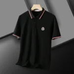 Moncler men's cotton beaded casual polo shirt short sleeve - Image 2