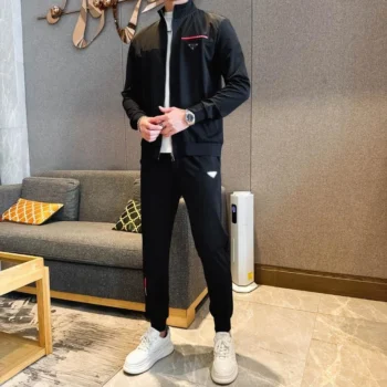 New autumn and winter sports suit, casual and fashionable jacket, jacket, long pants two-piece set