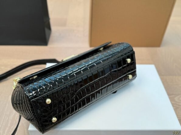 D&G crocodile leather tote shoulder crossbody bag - Image 9