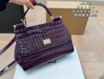 D&G crocodile leather tote shoulder crossbody bag - Image 3