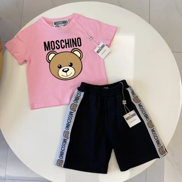 MOSCHINO series high-quality summer set with complete three standards - Image 1