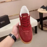 BOSS men's casual fashion flat low-top leather sneakers - Image 10