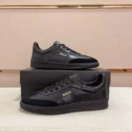 BOSS men's casual fashion flat low-top leather sneakers - Image 5